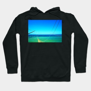 Scenery from a Trabocco with blue sky and magnificent sea Hoodie